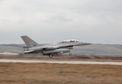 Dronă doborâtă de un avion F-16 al Forțelor Aeriene Române, după ce a pătruns în spațiul aerian al țării