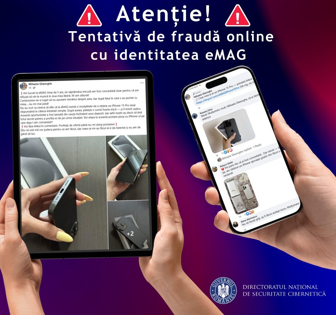 Atenție! Tentativă de fraudă online cu identitatea eMAG