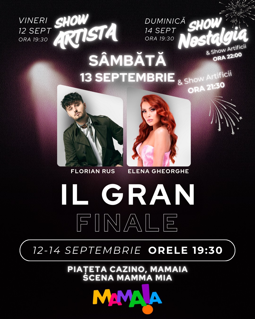 Il Gran Finale în Stațiunea Mamaia: Concerte, artificii și supercaruri, într-un weekend spectaculos la malul mării