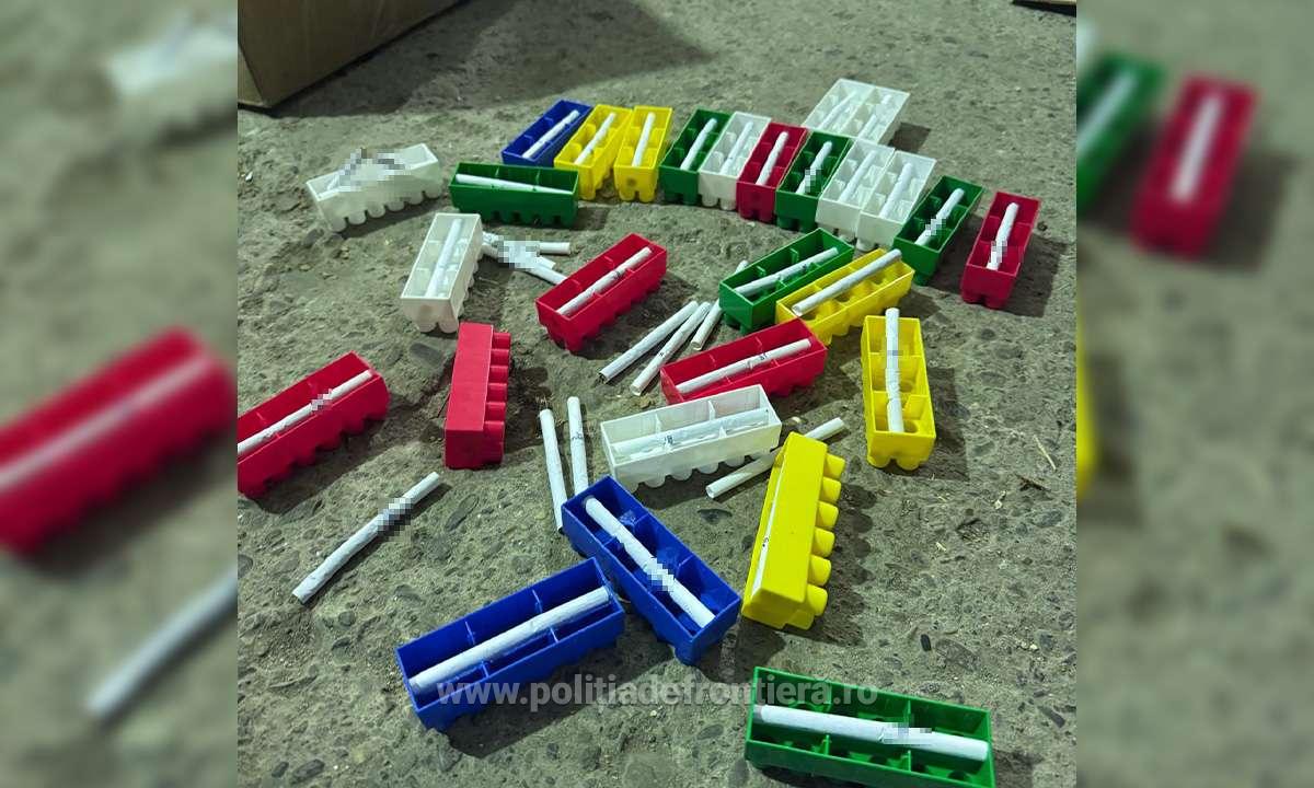 Contrabandă ingenioasă: țigări ascunse în piese de lego, depistate de polițiștii de frontieră