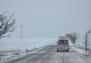 Situația pe drumurile din județul Constanța: microbuze și autoturisme blocate în zăpadă
