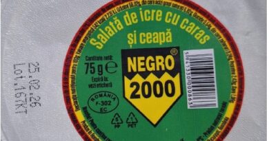 Salată de icre retrasă de la vânzare din cauza suspiciunii de Listeria