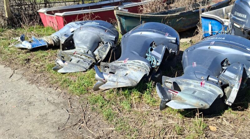 Motoare de bărci furate din Suedia și Norvegia, recuperate de polițiștii de frontieră. Valoarea depășește un milion de lei