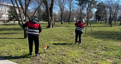 Lucrări de primăvară în spațiile verzi din Constanța. Intervenții în mai multe zone ale orașului