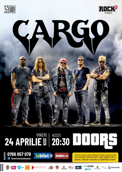Trupa Cargo susține „Music for Autism” printr-un concert caritabil la Constanța