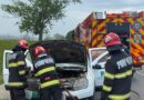 Incendiu la un autoturism în Tulcea. Flăcările au izbucnit la compartimentul motor