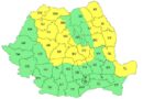 Cod galben de vânt puternic în mai multe regiuni ale țării