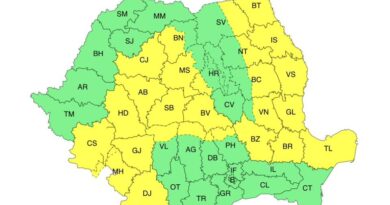 Cod galben de vânt puternic în mai multe regiuni din țară