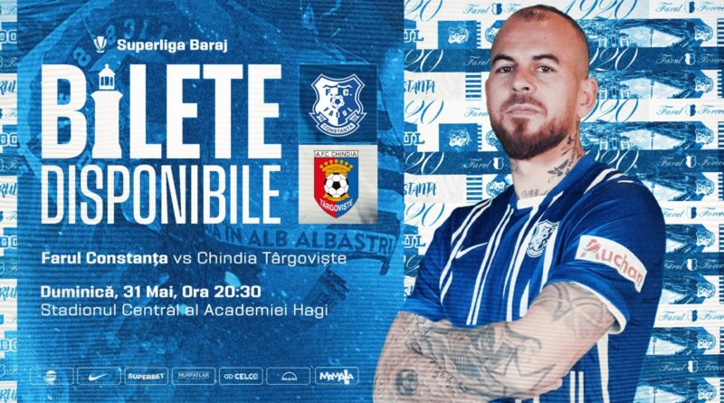 Farul joacă meciul decisiv pentru menținerea în Superligă. Suporterii în tricoul echipei au acces gratuit la peluze