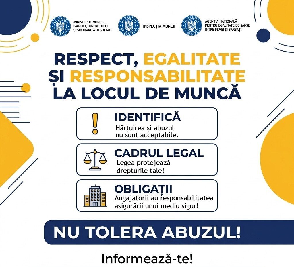 Ministerul Muncii lansează o campanie împotriva hărțuirii la locul de muncă