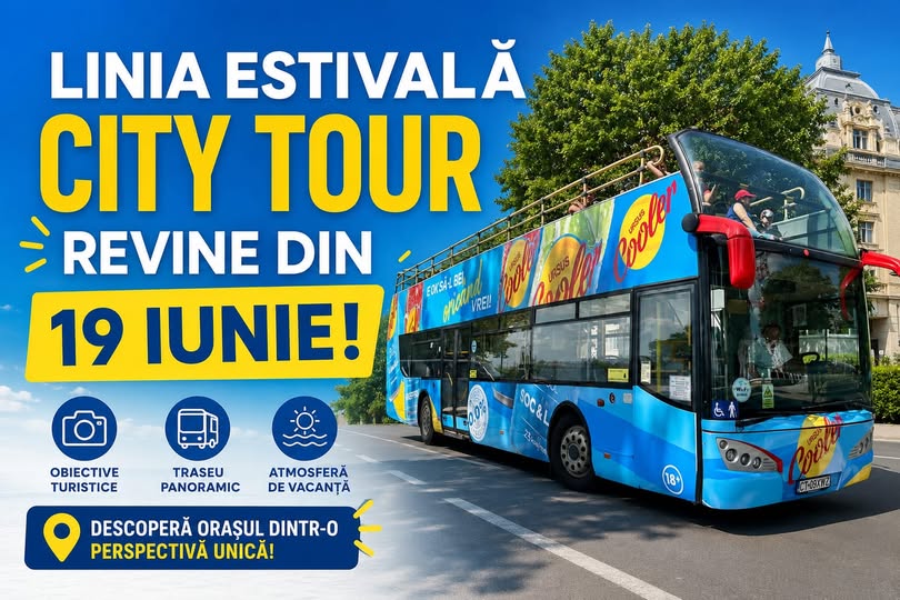 Linia City Tour revine în Constanța odată cu începerea vacanței