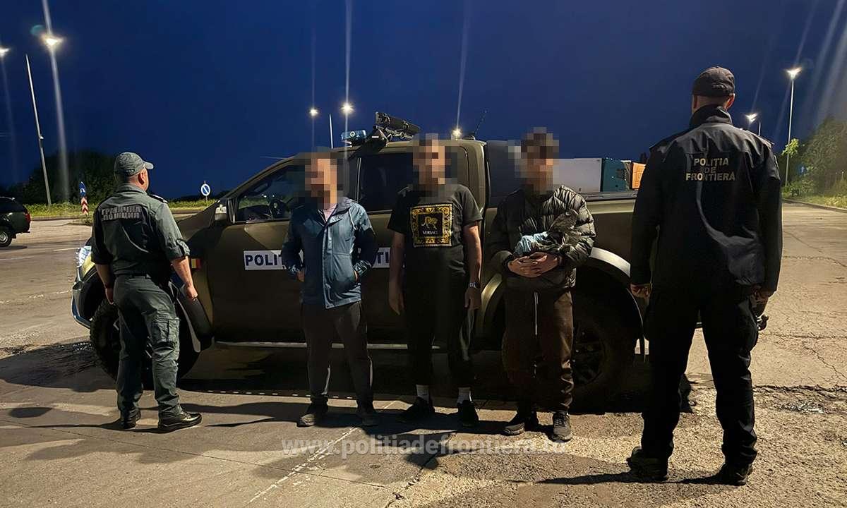 Cinci migranți depistați la frontiera Giurgiu în timpul unei acțiuni comune româno-bulgare