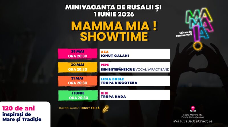 Patru seri de concerte live în Mamaia. Cine urcă pe scenă la Piațeta Cazino