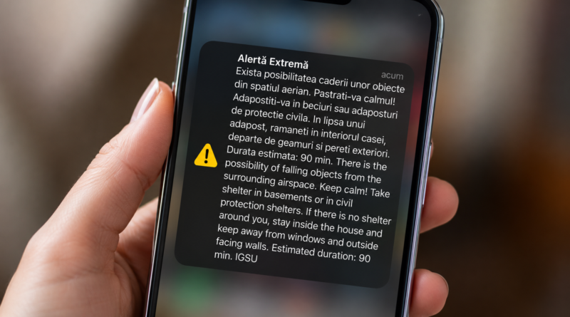 Ro-Alert în nordul județului Tulcea. Alerta aeriană a fost ridicată după aproximativ 40 de minute