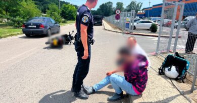 Jandarmii constănțeni au intervenit la un accident pe bulevardul Tomis. Au acordat primul ajutor unui livrator rănit
