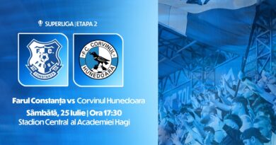 Farul Constanța joacă sâmbătă cu Corvinul Hunedoara. Cât costă biletele și de la ce oră se intră pe stadion