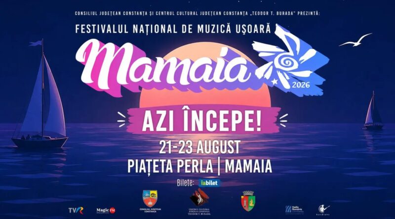 Festivalul Național de Muzică Ușoară „Mamaia” 2026 începe astăzi. Trei seri de concerte la malul mării