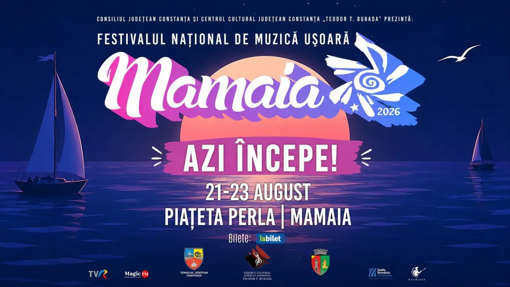 Festivalul Național de Muzică Ușoară „Mamaia” 2026 începe astăzi. Trei seri de concerte la malul mării