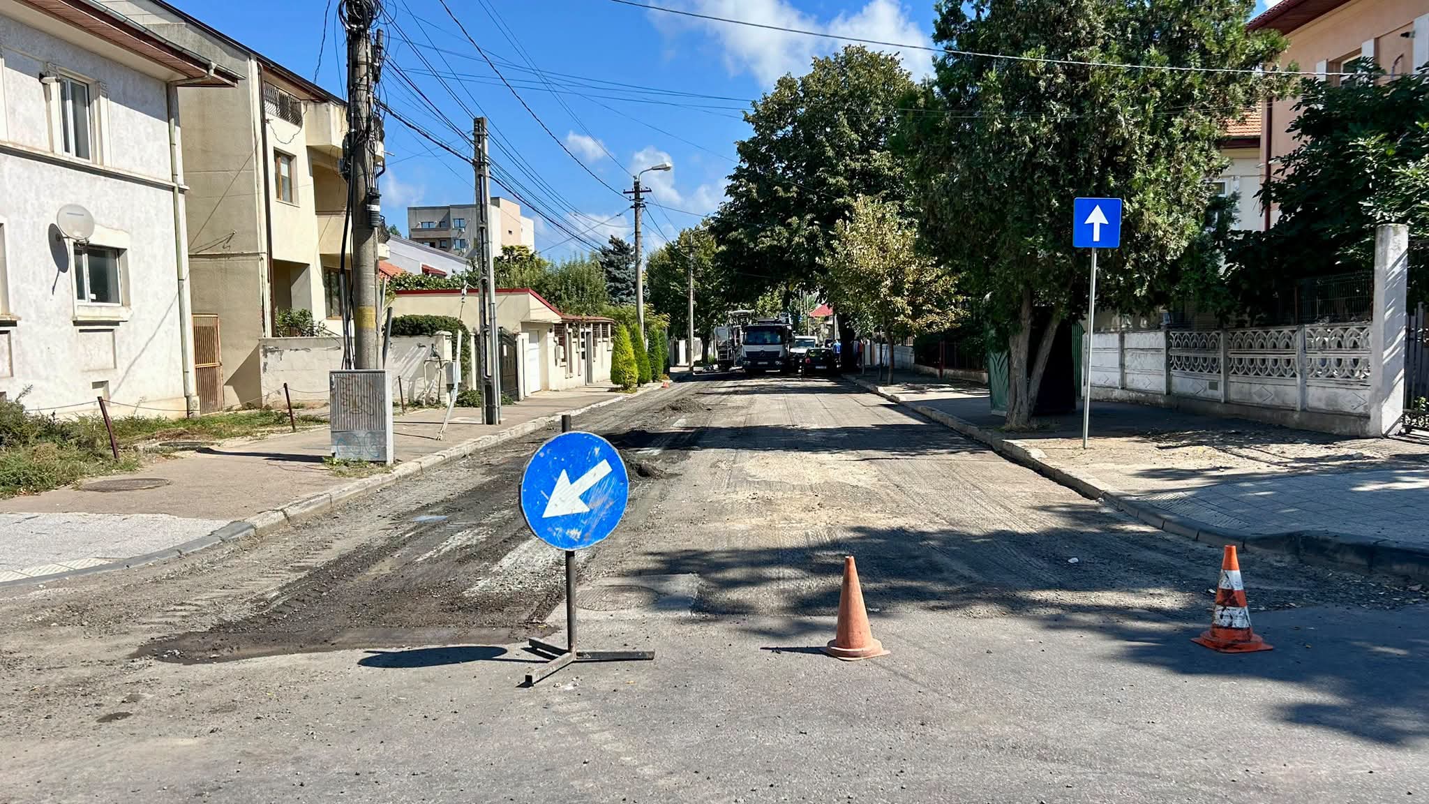 Trafic închis pe strada Turda din Faleza Nord. Se asfaltează carosabilul