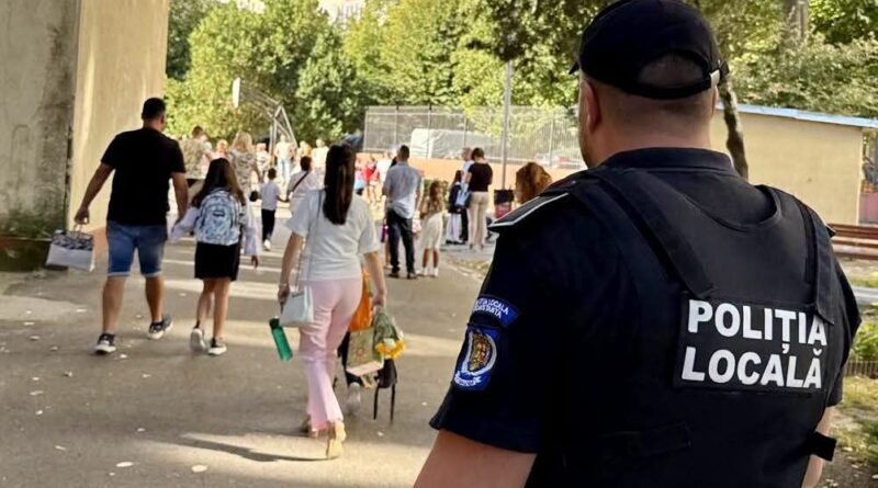 Polițiștii locali, mobilizați în jurul școlilor din Constanța. Măsuri speciale la începutul noului an școlar