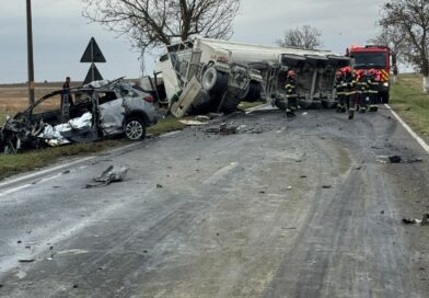 Accident cumplit pe DN 3, la ieșire din Murfatlar. Un șofer a murit carbonizat după impactul cu un autotren