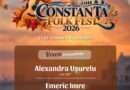 Constanța Folk Fest 2026 începe astăzi! Alexandra Ușurelu, Emeric Imre și Mircea Baniciu urcă pe scena din Piața Ovidiu