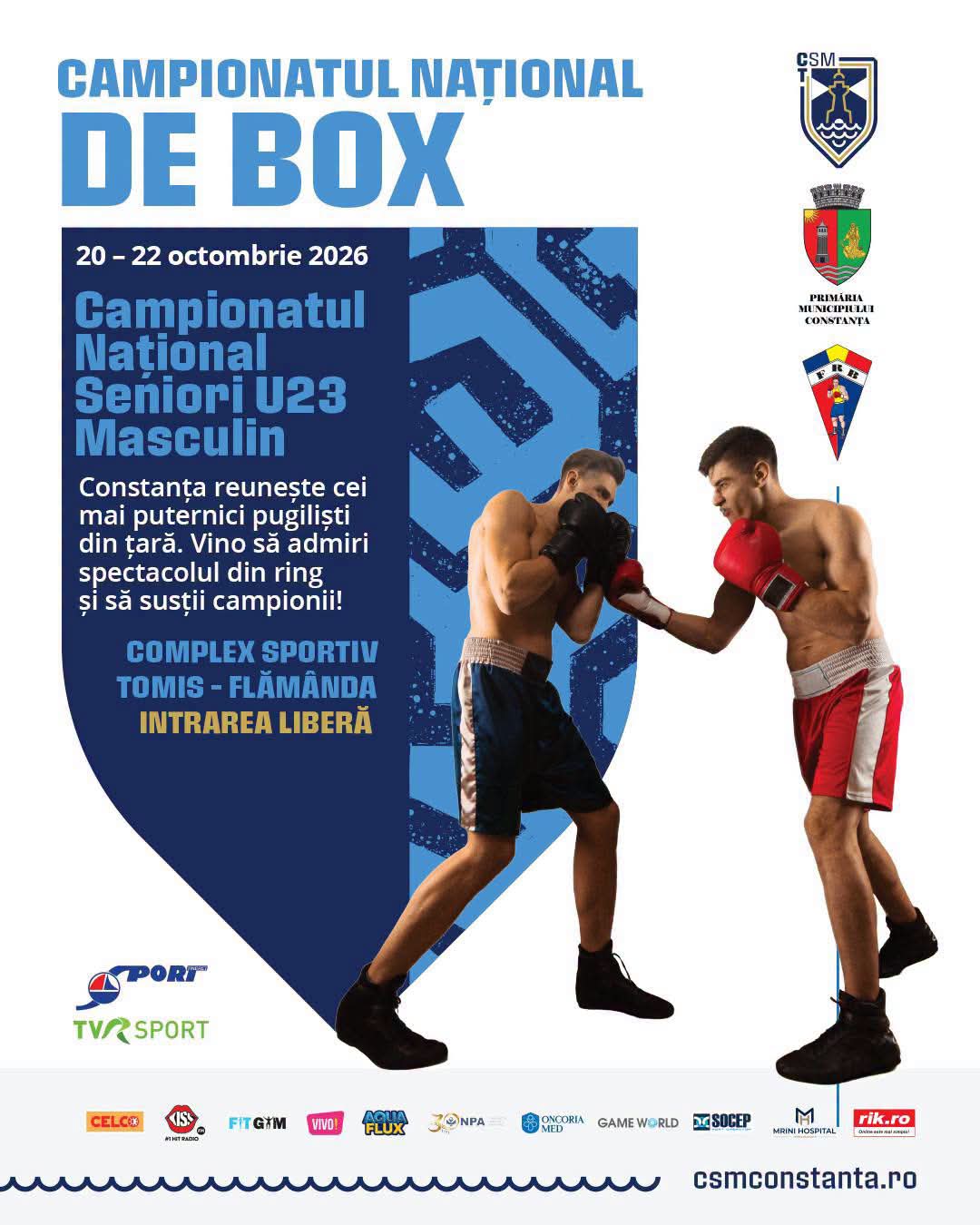 Constanța găzduiește Campionatul Național de Box U23! Doi sportivi de la CSM luptă pentru medalii