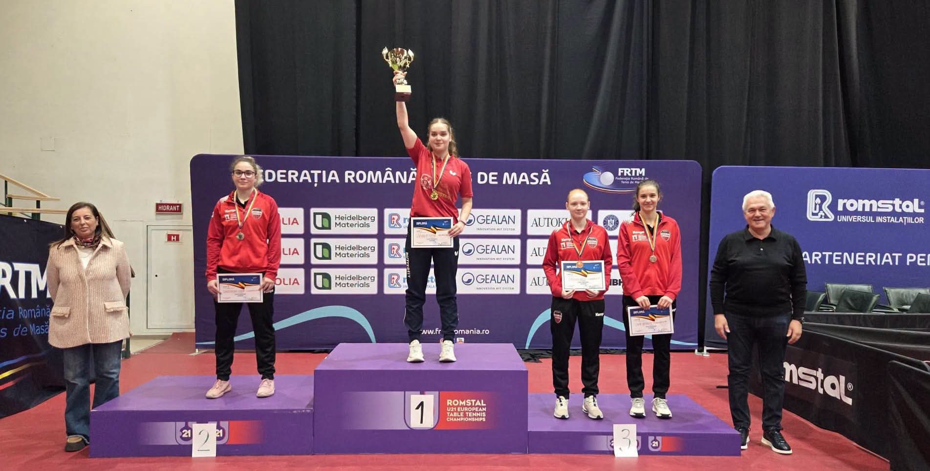 Trei medalii pentru CSM Constanța la Cupa României! Elena Zaharia a cucerit trofeul la tenis de masă